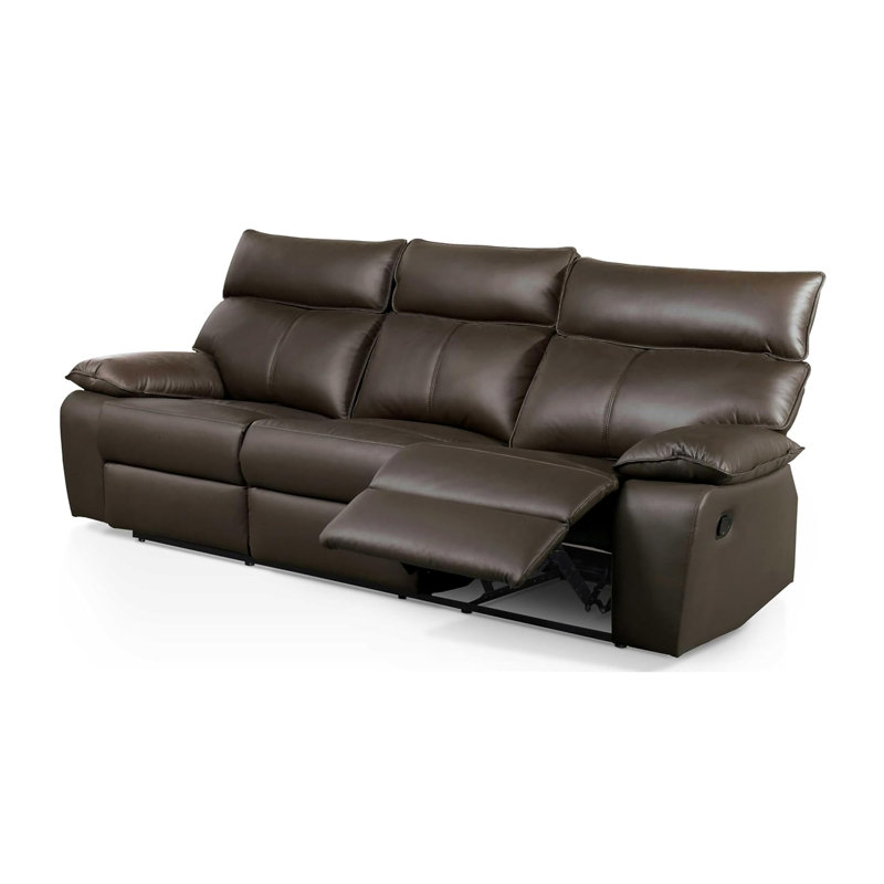 88.4" W Contemporary Sofa, Brown