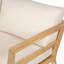 Canapé extérieur 2 places en acacia avec table basse intégrée pour terrasse et balcon - Sofa de véranda avec coussins