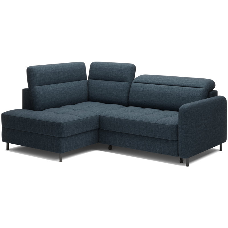 Bopha 3 Seater Sofa Bed, Dark Blue,  Left Hand Facing