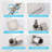 Brushed Nickel 12 in. Rainfall Shower Head with Adjustable Shower Arm-130056324