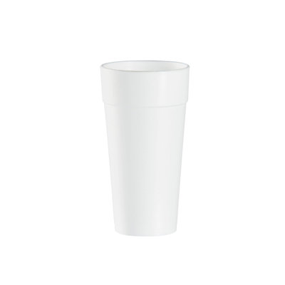  24Oz Tall White Insulated Foam Drinking Cup Single Use Disposable For Drinks, Coffee, Tea, Juice, And Soda (200)