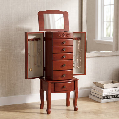 Adona 15.75'' Wide Freestanding Jewelry Armoire