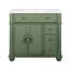Bathroom Vanity with Sink and Metal Handles-1048449671