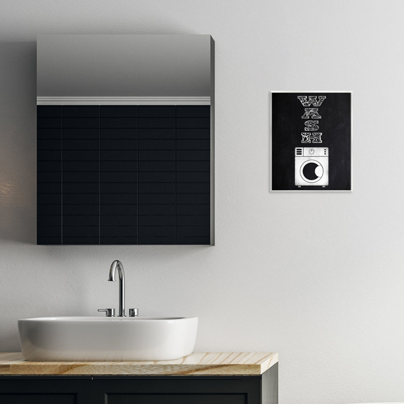 «Laundry Wash Ornate Letters», plaque murale par Marcus Prime
