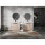 Meuble-lavabo autoportant de 84 pouces avec lavabo en céramique et armoires de rangement, porte à fermeture douce, armoire combinée-129437875