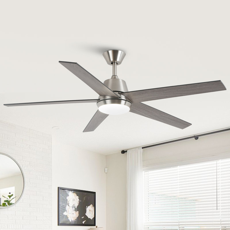 Vaczon 52" 5 - Blade Modern Ceiling Fan with 3CCT LED Lights and Remote Control