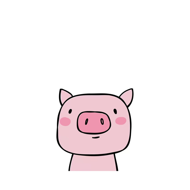 Pig Pink by Pixy Paper - Wrapped Canvas Painting, 20.32 cm H x 30.48 cm W