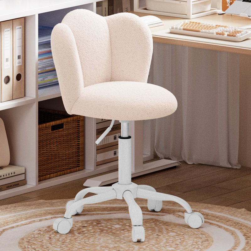 Office Chair, Beige Boucle