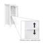 Armoire de rangement et rangement pour salle de bain et rangement pour la salle de bain étroite et étroite avec tablettes réglables RiverRidge Prescott - blanc
