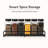 Magnetic Black Spice Rack with Shelves– Single Pack