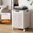 60L Collapsible Laundry Basket With Wheels, Laundry Basket Collapsible, Foldable Laundry Baskets With Handles, Dirty Clothes Hamper For Dorm, Bedroom And Bathroom (White)