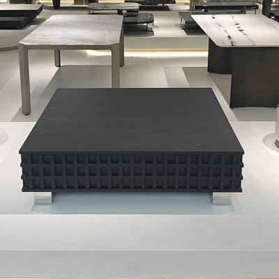 Simple black square coffee table
