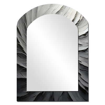 Miroir mural décoratif gris asymétrique gris II