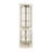 Lighted Corner Curio Cabinet - Display Case For Living Room, Antique Collectibles, Wine & Bar Glass Storage - Elegant Corner Design With Lights Included- White-841584167