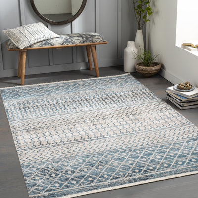 Tapis turquoise / gris Swampscott