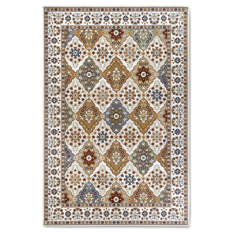 Kollektion 1767 Machine Woven Cream/Multicoloured Rug, Rectangular 200 x 285cm