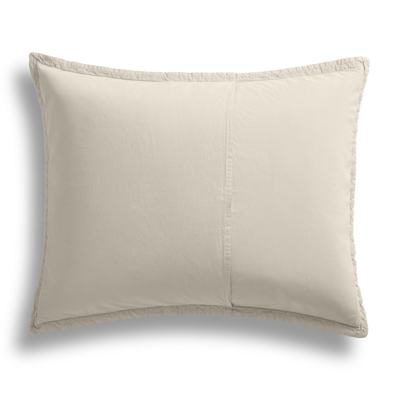 Popple Duvet Cover Set, Queen Duvet Cover + 2 Queen Shams, Putty