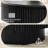 31.5" Black Fluted Drum Coffee Table with Storage for Small Spaces-120279911
