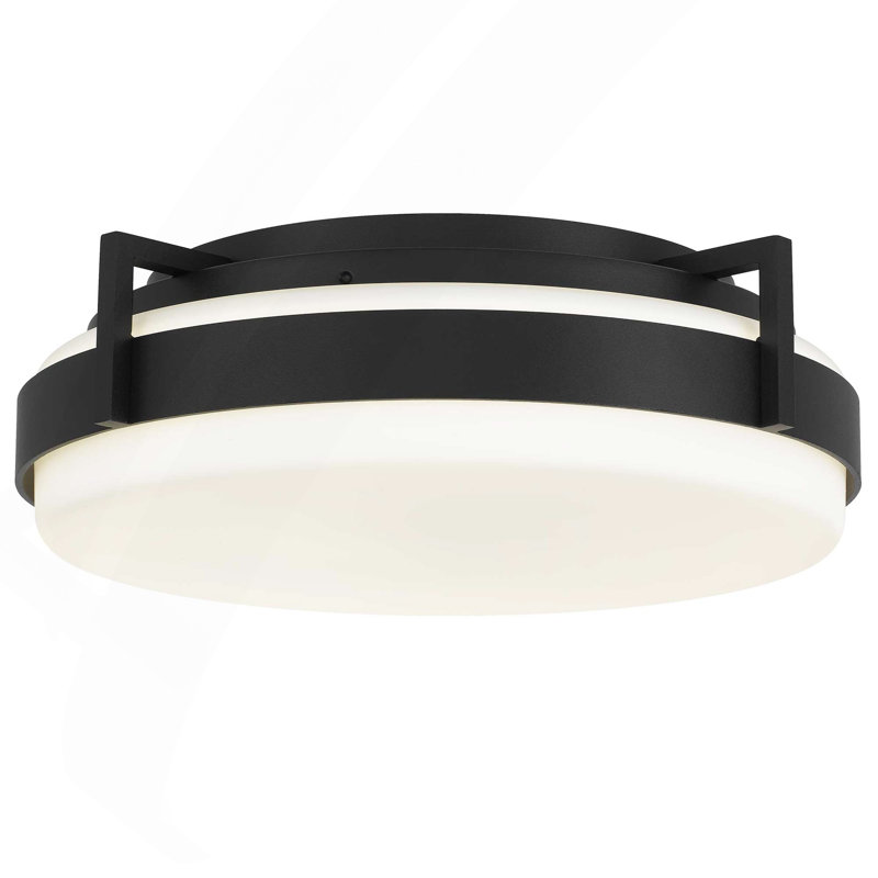 Plafonnier encastré 12 po à DEL intégré, H 4,5 po x l 12 po x P 12 po