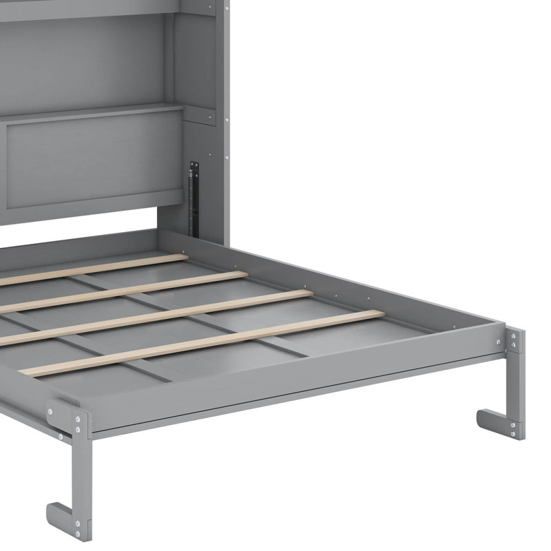 Queen Murphy Bed With Shelves