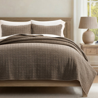 Waffle Cotton Quilt Set