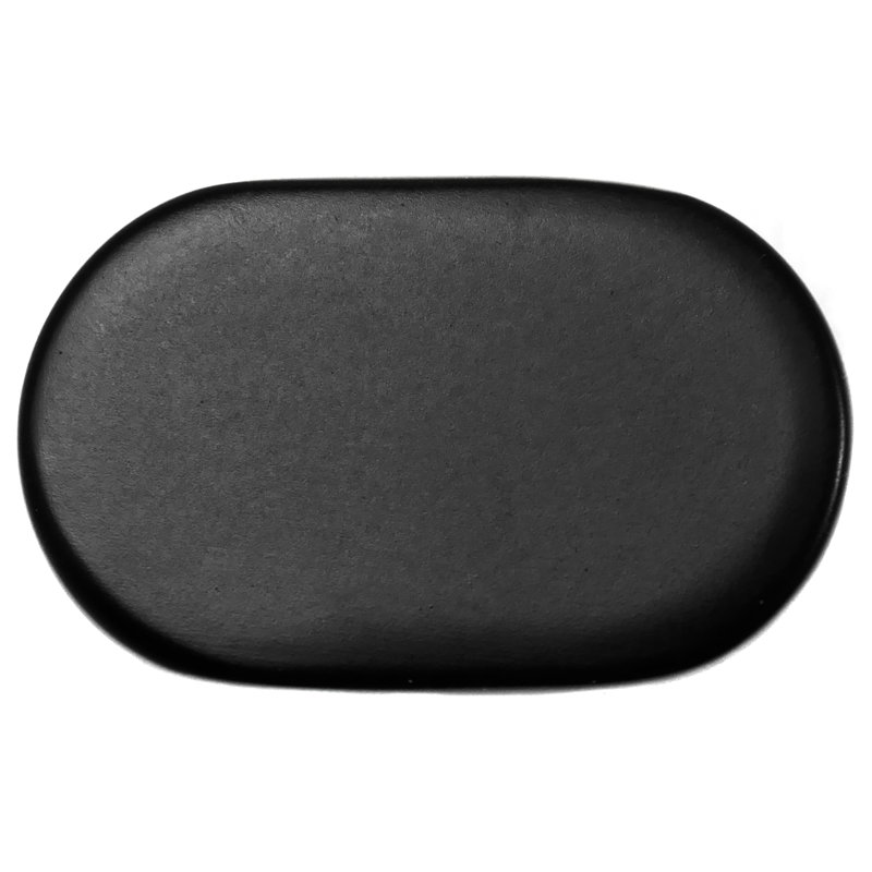 Oval Knob, Matte Black