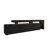 Modern TV Stand with LED Lights, Black Finish, 75.6 x 20.9 x 14.6 inches | 100% Melamine Coated Particle Board with PVC Edgebanding | Stylish & Functional Design for Living Room & Entertainment Spaces