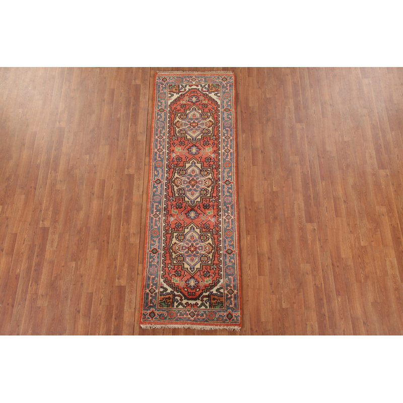 Tapis de couloir traditionnel en laine 3 x 8