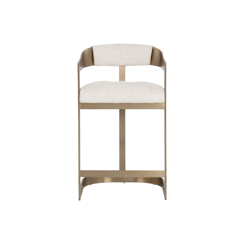 Beaumont Upholstered Bar Stool with Metal Frame