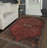 Kaydience One-of-a-Kind 4'9" x 8'6" 1980s Runner Wool Area Rug in Navy and Red