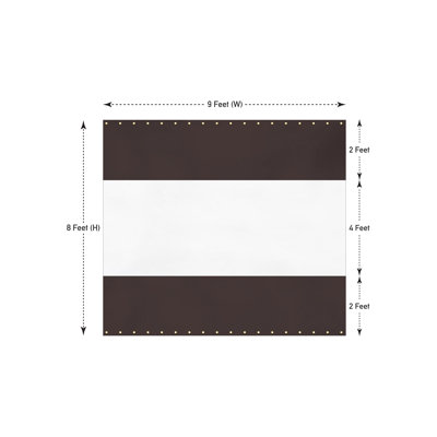 Heavy Duty Outdoor Clear Panel Curtain, All Weather Resistant Tarp Curtain for Pergola Porch Gazebo, Privacy Screen, Blackout Curtains(8 x 9 ft)