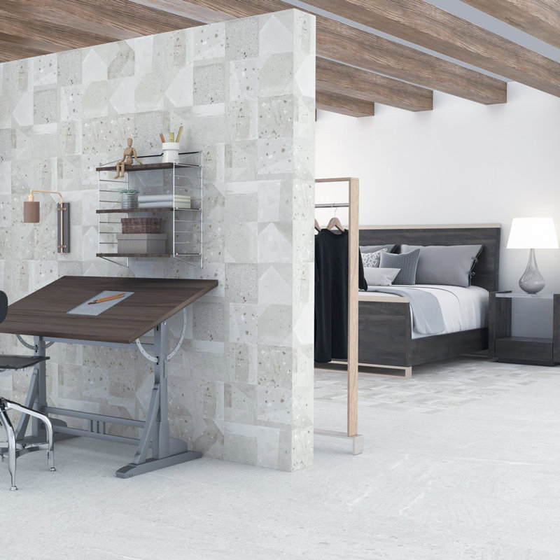 Carreau de mur et de plancher en porcelaine de qualité supérieure 24 po x 48 po, Beige