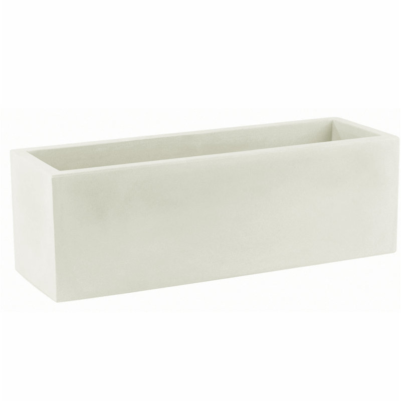 Jardiniere - Resin Pot Planter - Basic, 11.75" H x 31.5" W x 11.75" D, Ice