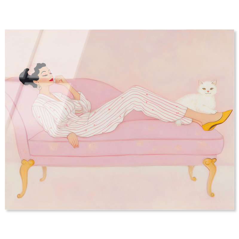 «Lady of Leisure», reproduction d'art acrylique sur toile par Art Remedy, H 36 po x l 45 po