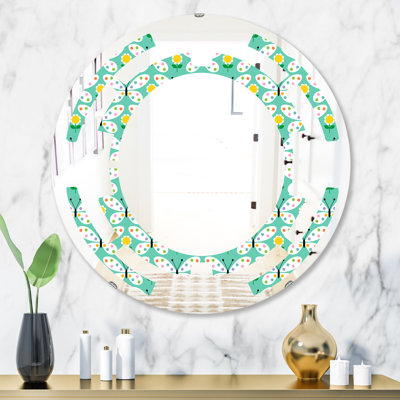 Miroir mural sans cadre Space Butterflies I