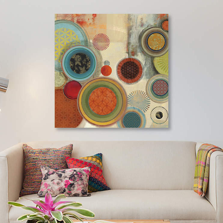 «Motions I», reproduction sur toile, H 26 po x l 26 po x P 1,5 po, Pas de tapis, Toile tendue