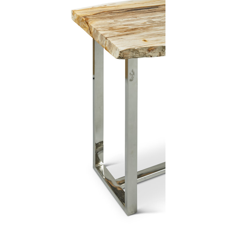 Elements 60'' W Solid Wood Console Table, Natural Light
