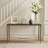 Decorative Rectangular Console Table for Entryway Decor – Modern Narrow Table for Foyer Decor, HallwayAccent, and Sofa Styling – 54", Gold