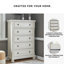 Commode 5 tiroirs Mikado