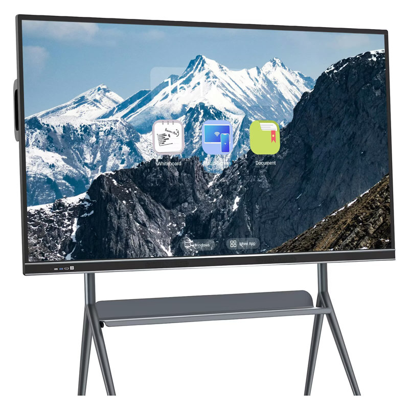 JYXCN Interactive Smart Board 75", 2160p Touchscreen All-in-One Computer for School & Business(Include Wall Mount)