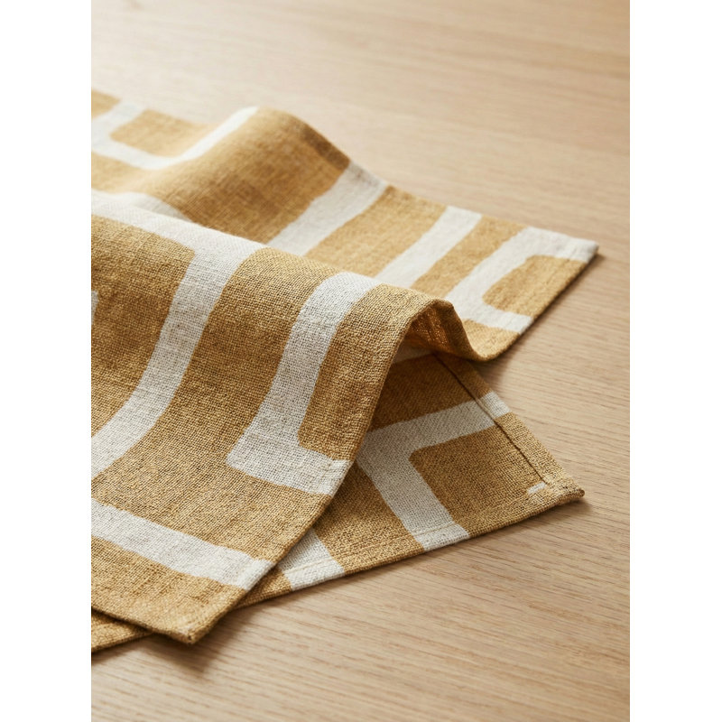 Chemin de table toscan Nomad Maze, Tuscan Yellow