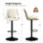 Hruby Swivel Upholstered Adjustable Height Counter Stool with Metal Frame-263556716