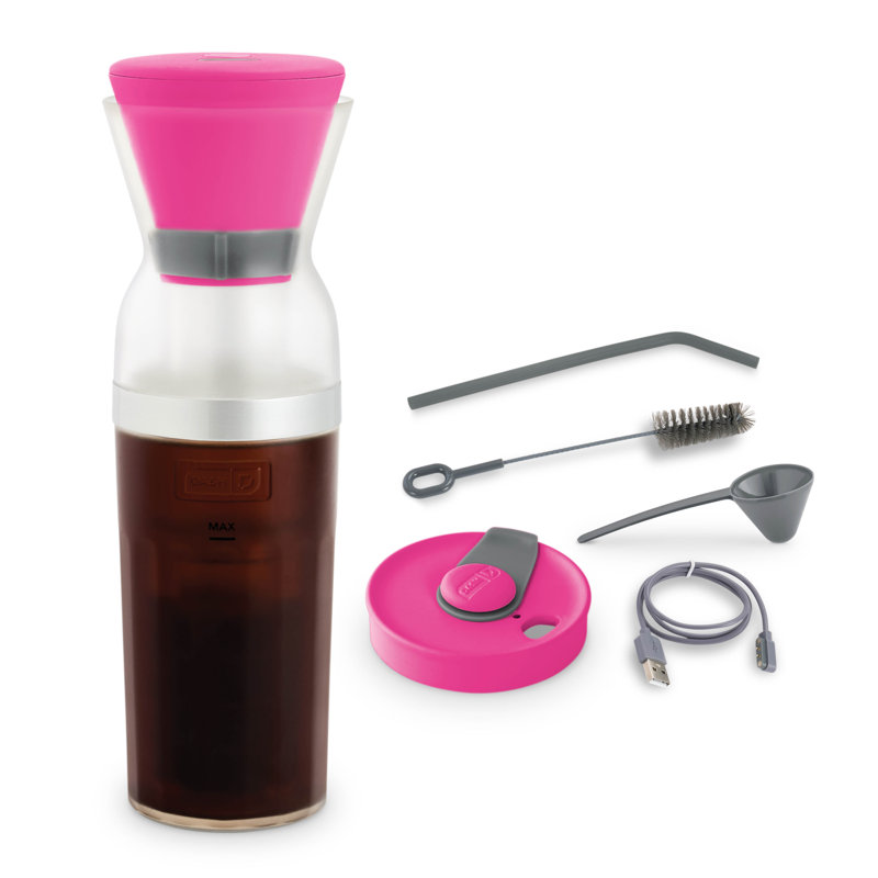 Brew2Go Portable Cold Brew System, Pink