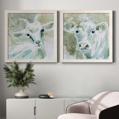 " Bill E. Goat " 2 Piece Art Color Photography Painting