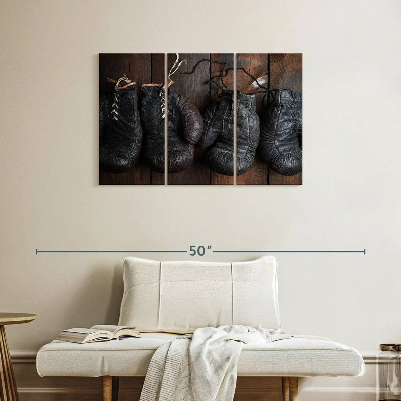 Sireci Dark Boxing Gloves, 24" H x 38" W