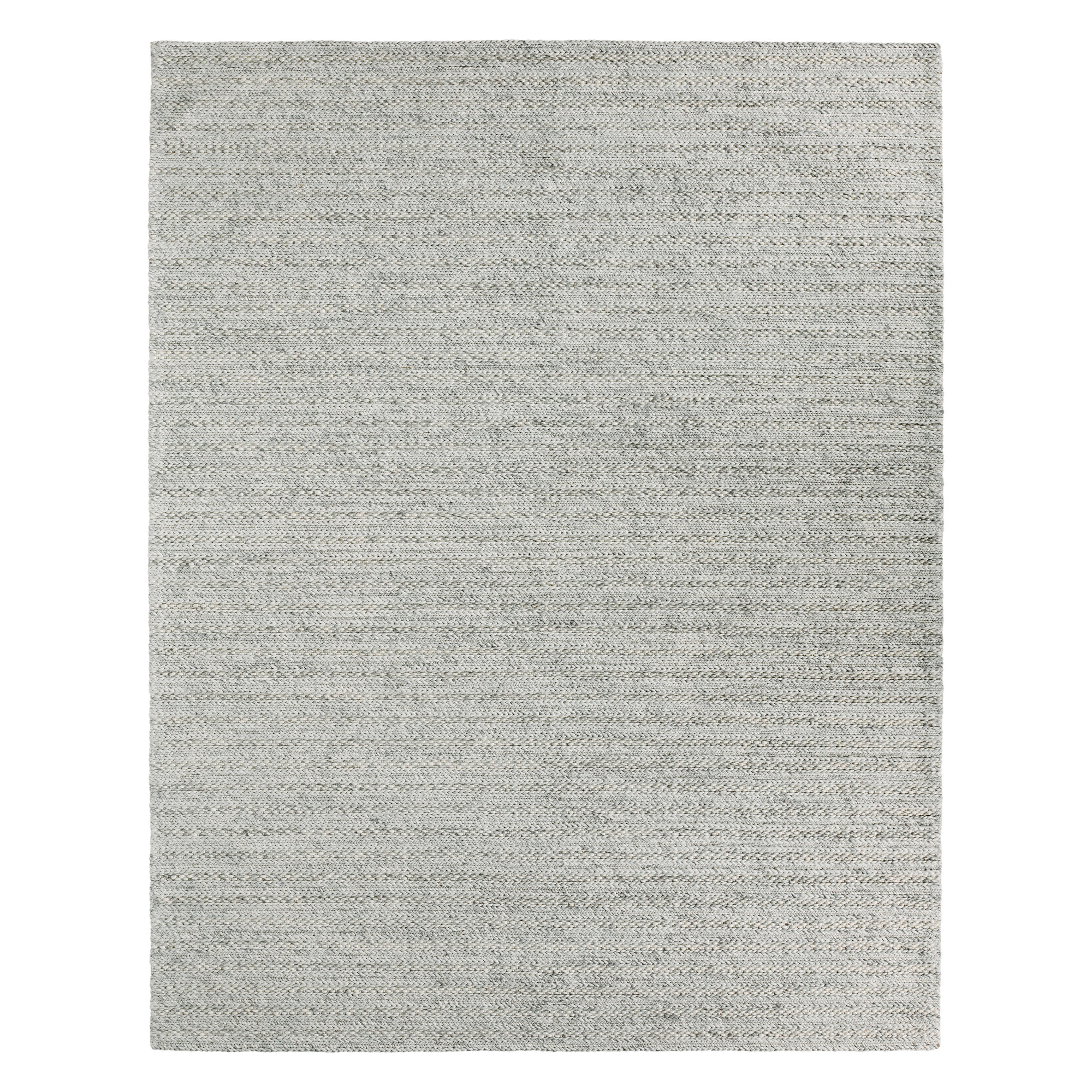 Kentley Handmade Wool Chateau Gray/Almond Milk Rug, Rectangle 7'10" x 9'10"