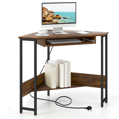 Metal Base Computer Desk
