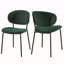 Ensemble de 2 chaises de salle à manger en tissu Boucle avec pieds en métal pour la salle à manger, la cuisine et le salon-1212535717-1212535716