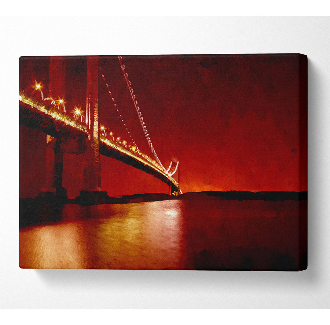 Die Golden Gate Bridge Orange - Kunstdrucke auf Leinwand