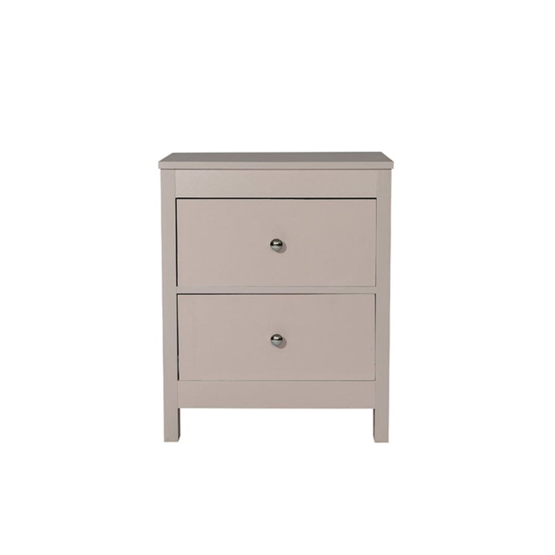 NEO 49cm W Manufactured Wood Bedside Table, Pink